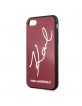 Karl Lagerfeld Signature Glitter Hülle KLHCI8DLKSRE iPhone 8 / 7 Rot