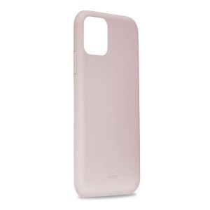 Puro ICON case silicone iPhone 11 Pro Max inside microfiber pink