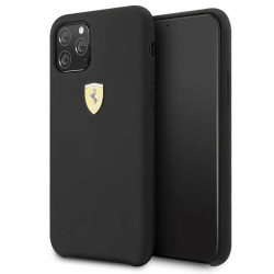 Ferrari Silicone Cover iPhone 11 Pro Max Black FESSIHCN65BK