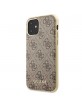 Guess case / cover 4G collection iPhone 11 brown