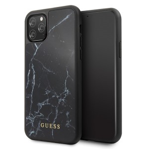 Guess Marble Hülle GUHCN58HYMABK iPhone 11 Pro Schwarz