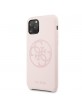 Guess silicone case 4G Tone On Tone GUHCN58LS4GLP iPhone 11 Pro light pink