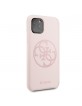 Guess silicone case 4G Tone On Tone GUHCN58LS4GLP iPhone 11 Pro light pink