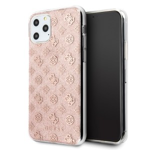 Guess 4G Peony Glitter Case GUHCN58TPERG iPhone 11 Pro Pink