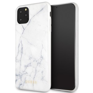 Guess Marble Case iPhone 11 Pro Max White GUHCN65HYMAWH