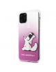 Karl Lagerfeld Choupette Hülle iPhone 11 Pro Pink