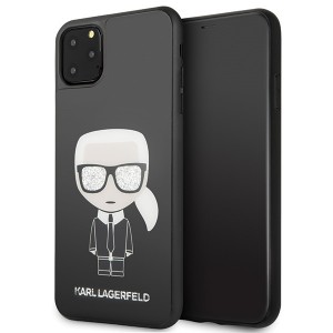 Karl Lagerfeld Iconic Karl Glitter Case KLHCN65DLFKBK iPhone 11 Pro Max Black