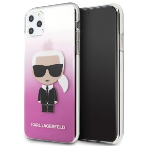Karl Lagerfeld Gradient Ikonik Karl Hülle KLHCN65TRDFKPI iPhone 11 Pro Max pink