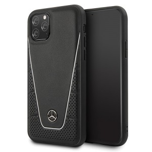 Mercedes Benz Pattern II Series Leather Case iPhone 11 Pro Black
