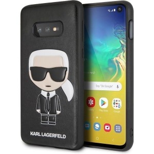 Karl Lagerfeld Iconic Karl Embossed Hülle KLHCS10LIKPUBK Samsung Galaxy S10e Schwarz