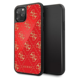 Guess 4G Double Layer Glitter Case GUHCN584GGPRE iPhone 11 Pro Red
