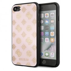 Guess Peony G Double Layer Glitter Hülle GUHCI8TGGPLP iPhone 8 / 7 light pink