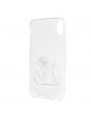 Karl Lagerfeld Choupette Fun Case iPhone Xs / X Transparent KLHCPXCFNRC