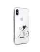 Karl Lagerfeld Choupette Fun Case iPhone Xs / X Transparent KLHCPXCFNRC