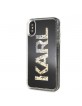 Karl Lagerfeld Glitter Karl Logo Case KLHCPXKAGBK iPhone Xs / X black