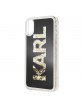 Karl Lagerfeld Glitter Karl Logo Case KLHCPXKAGBK iPhone Xs / X black