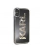 Karl Lagerfeld Glitter Karl Logo Case KLHCPXKAGBK iPhone Xs / X black