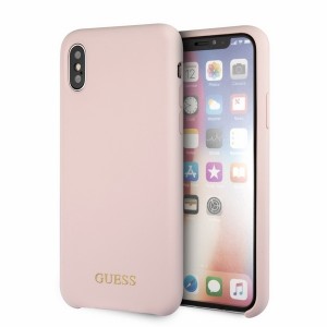 Guess Silicone Hülle GUHCPXLSGLLP iPhone Xs / X Pink