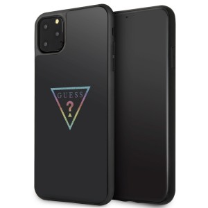 Guess Glitter Triangle case GUHCN65TRMLBK iPhone 11 Pro Max black