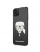 Karl Lagerfeld Iconic Glitter Karl`s Head Case KLHCN65DLHBK iPhone 11 Pro Max black
