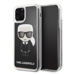 Karl Lagerfeld Glitter Karl Iconic Case KLHCN65ICGBK iPhone 11 Pro Max black
