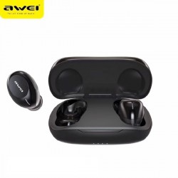AWEI Bluetooth 5.0 T20 TWS Kopfhörer + Dockingstation schwarz