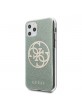 Guess Glitter 4G Circle Hülle iPhone 11 Pro khaki GUHCN58PCUGLKA