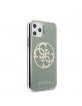 Guess Glitter 4G Circle Hülle iPhone 11 Pro khaki GUHCN58PCUGLKA