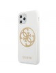 Guess Glitter 4G Circle Logo Case iPhone 11 Pro Max White