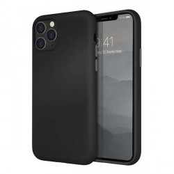 UNIQ cover Lino Hybrid Liquid silicone / microfiber iPhone 11 Pro black