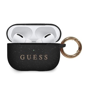 Guess silicone case AirPods Pro black GUACAPSILGLBK with ring