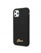 Guess Silicone Vintage Logo Gold Case Black iPhone 11 Pro GUHCN58LSLMGBK