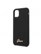 Guess Silicone Vintage Logo Gold Case Black iPhone 11 Pro GUHCN58LSLMGBK