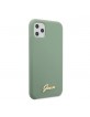 Guess Silicone Vintage Gold Logo Case iPhone 11 Pro khaki GUHCN58LSLMGKA