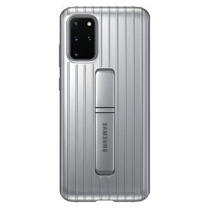 Original Samsung Case Galaxy S20 + Plus Silver Protective Standing Cover