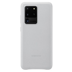 Samsung Leather Case Galaxy S20 Ultra Leather Cover Gray