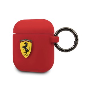 Ferrari silicone case Airpods 1 / 2 red FESACCSILSHRE
