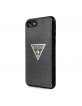 Guess iPhone SE 2020 / 8 / 7 Glitter Triangle Case black GUHCI8SGTLBK