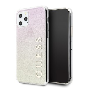 Guess Glitter Gradient Case / Cover iPhone 11 Pro gold pink