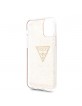 Guess Glitter Triangle Hülle iPhone 11 Pro Gold