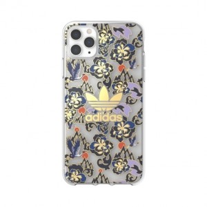 Adidas iPhone 11 Pro Max case OR Clear CNY AOP blue gold