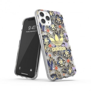 Adidas iPhone 11 Pro case OR Clear CNY AOP blue gold