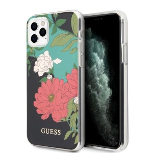 Guess Blumenmuster schwarz N°1 Hülle iPhone 11 Pro Max
