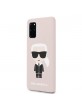Karl Lagerfeld Iconic Silikon Hülle Samsung Galaxy S20+ Plus Innenfutter rose