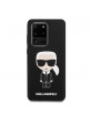 Karl Lagerfeld Silikon Hülle Karl Iconic Samsung Galaxy S20 Ultra schwarz KLHCS69SLFKBK