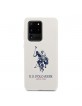 US Polo Hülle Samsung Galaxy S20 Ultra Silikon Innenfutter Weiß