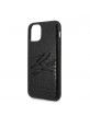 Karl Lagerfeld iPhone 12 mini 5,4 Croco Hülle schwarz