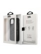 Karl Lagerfeld iPhone 12 / Pro 6,1 Croco Hülle schwarz