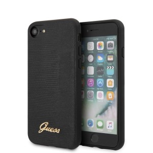 Guess iPhone SE 2020 / 8 / 7 Cover Lizard Collection Black