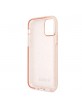 Guess iPhone 11 Pro Cover Transparent Glitter Case pink